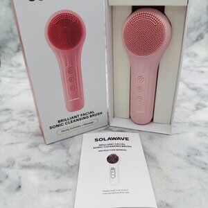 Solawave Sonic Facial Cleansing Brush Pink Exfoliating Massage Face-BOXED-NEW